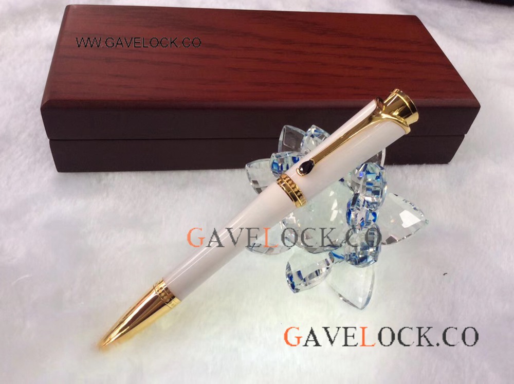 Princess Monaco Gold And White Ballpoint Pen Montblanc Pen Fake